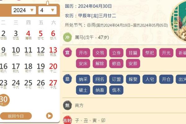 4月30日是黄道吉日吗