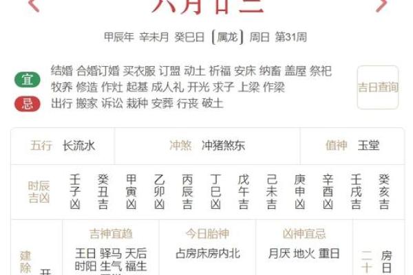 老黄历吉凶预兆