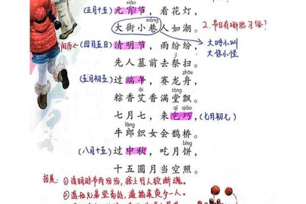 传统节日表，传统节日顺序排列
