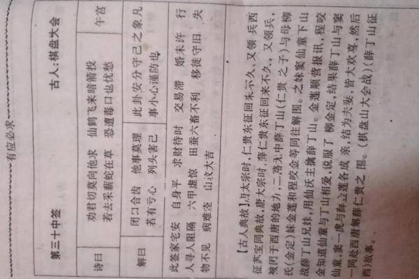 观音灵签47上签求子