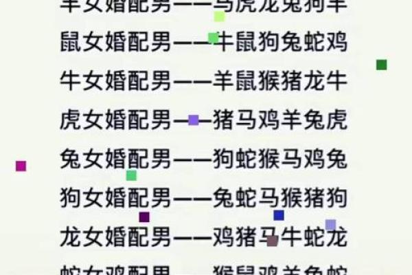 生肖配对 十二生肖最佳配对表格