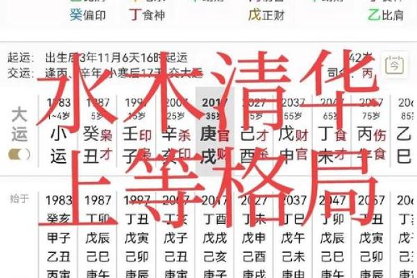八字格局中上什么意思