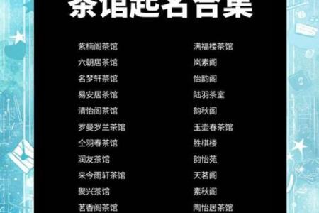 茶叶店名字大全-名字大全姓名