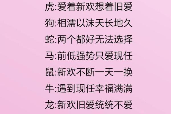 十二生肖配对歌看看你和TA的缘分有多好