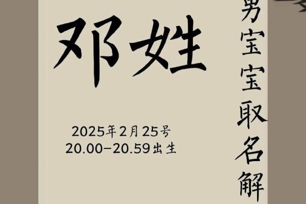 邓的八字分析 邓的八字有何寓意