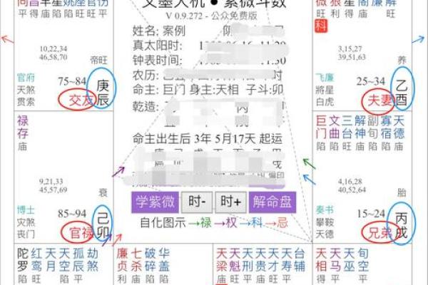 紫薇天相坐疾厄宫