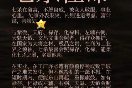 紫薇斗数七杀平