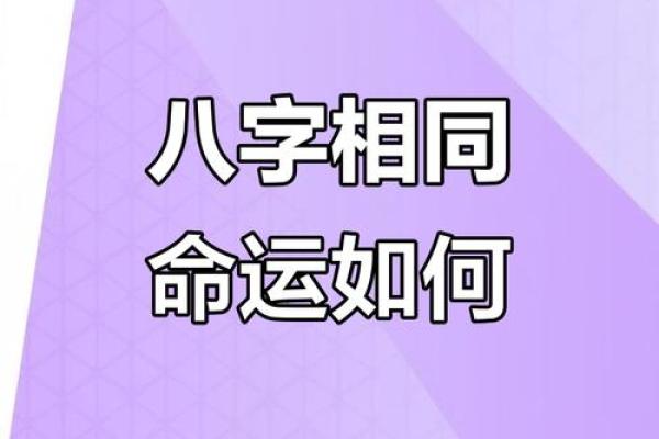 八字一样为什么命运不完全相同？