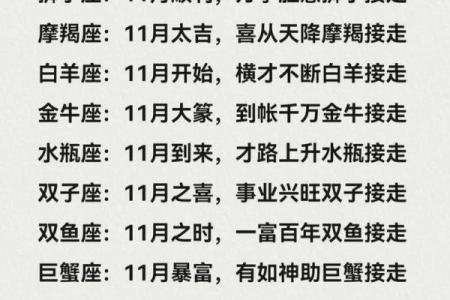2024年11月十二星座运势 2024年11月十二星座运势查询