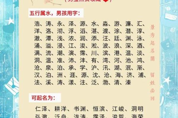 水姓男孩名字大全-水姓男孩起名字大全-水姓名字大全姓名