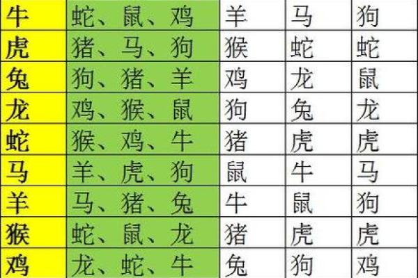 星座属相配对婚姻配对表大全 12生肖算命婚姻配对
