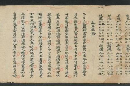 清代写本算命书