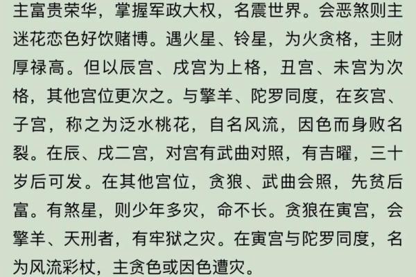 紫薇斗数贪狼星性